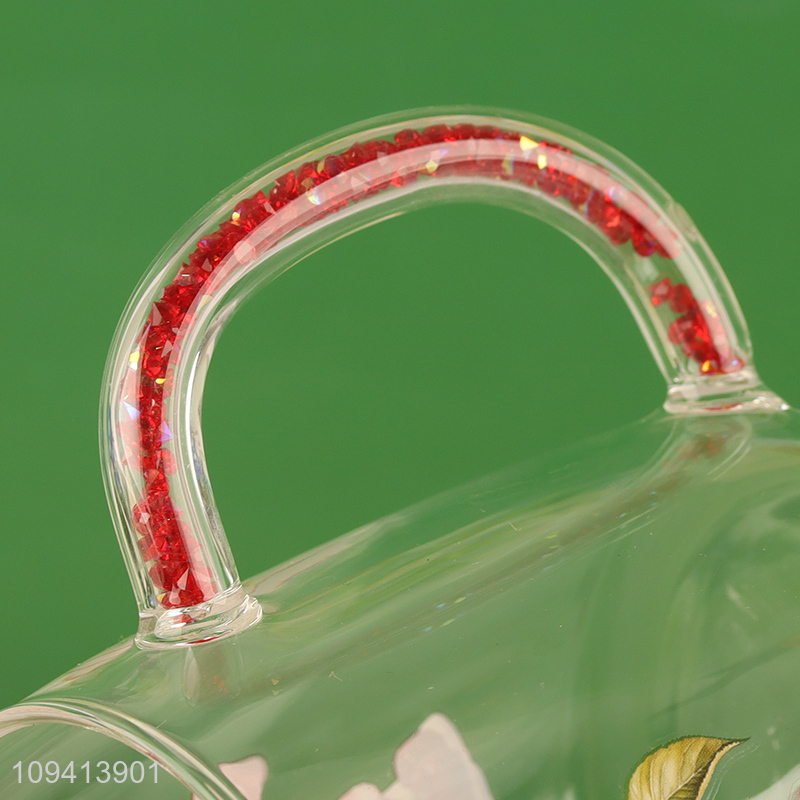 Hot items dessert printed glass cup water cup
