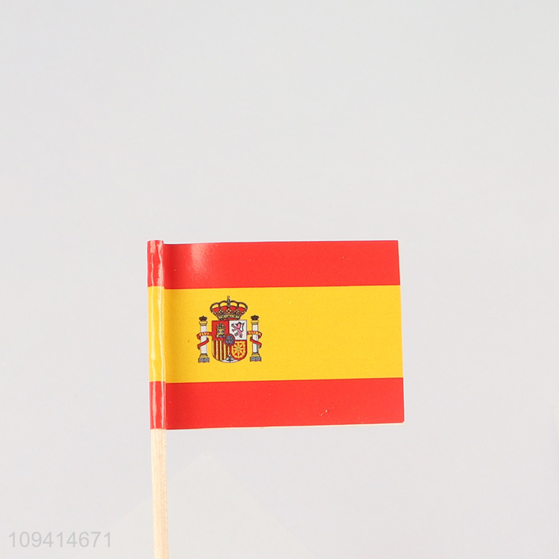 Factory direct sale flag cupcake toppers flag picks wholesale