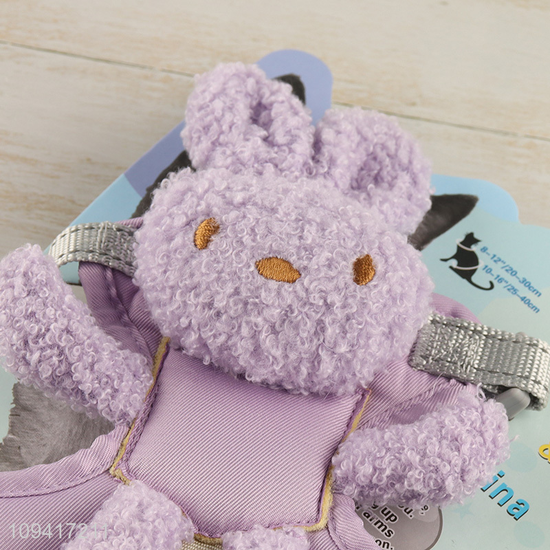 Top sale cute rabbit pet harness leash set