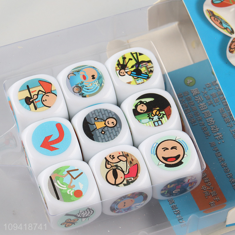Hot selling stor dice educational board game for kids