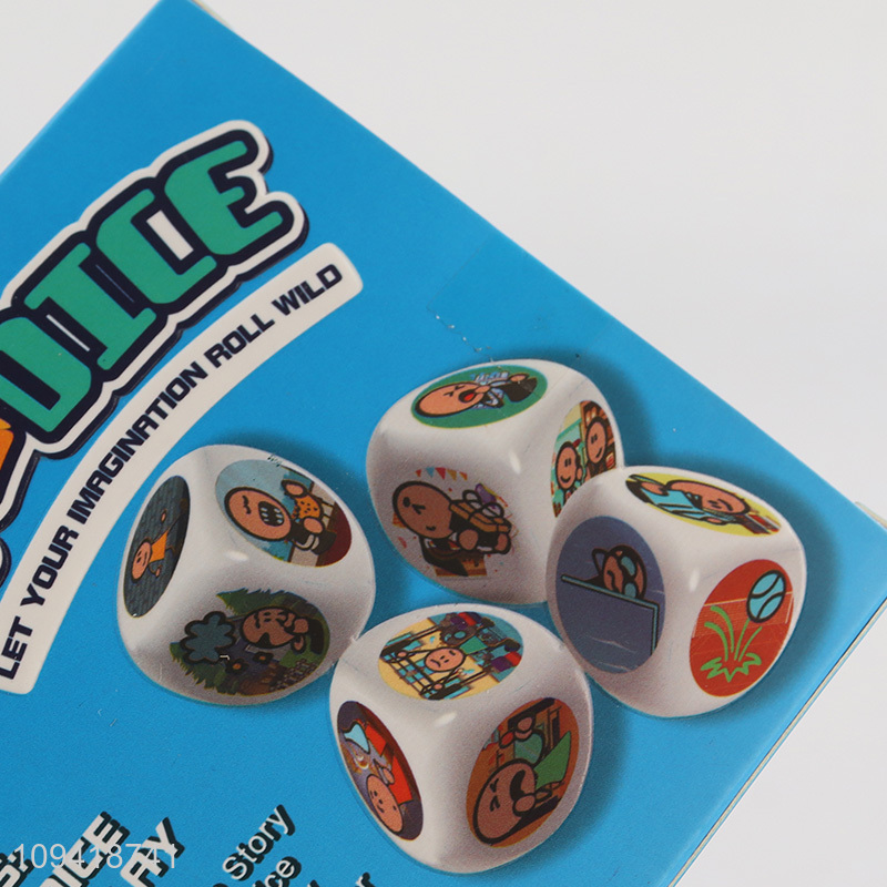 Hot selling stor dice educational board game for kids