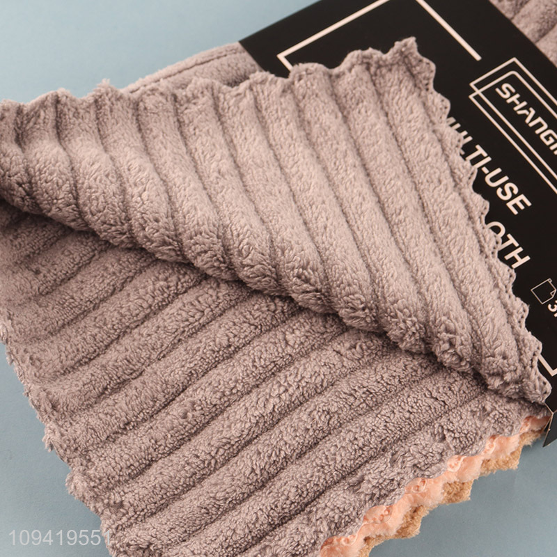 Best Sale Cleaning Cloths 3 Pack Microfiber Towel