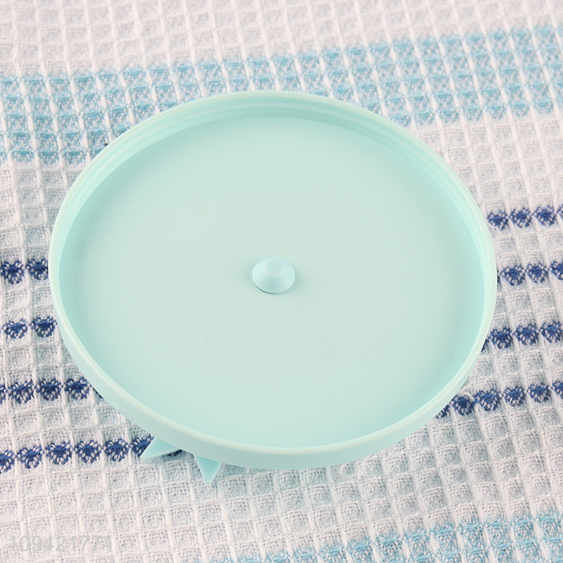New product round sealed storage jar with bowknot lid