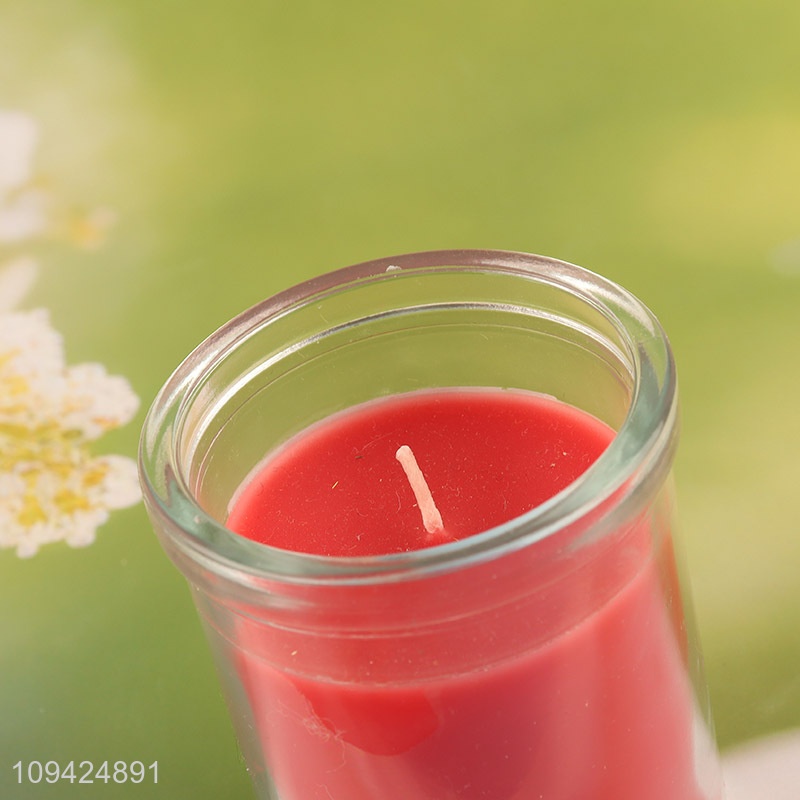 Good quality glass cup candle cherry scented candle