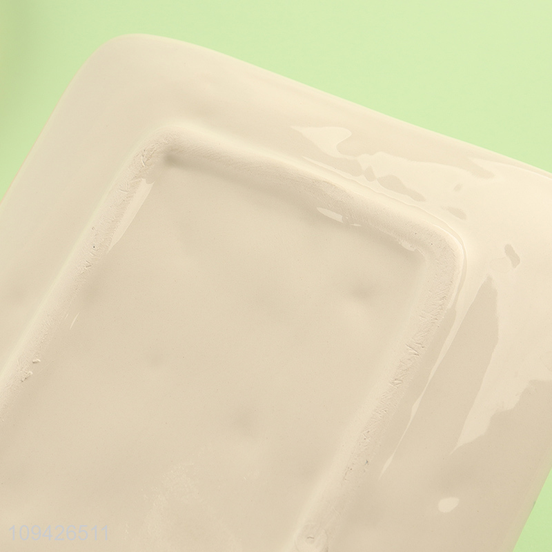 China products rectangle ceramic tableware plate for sale