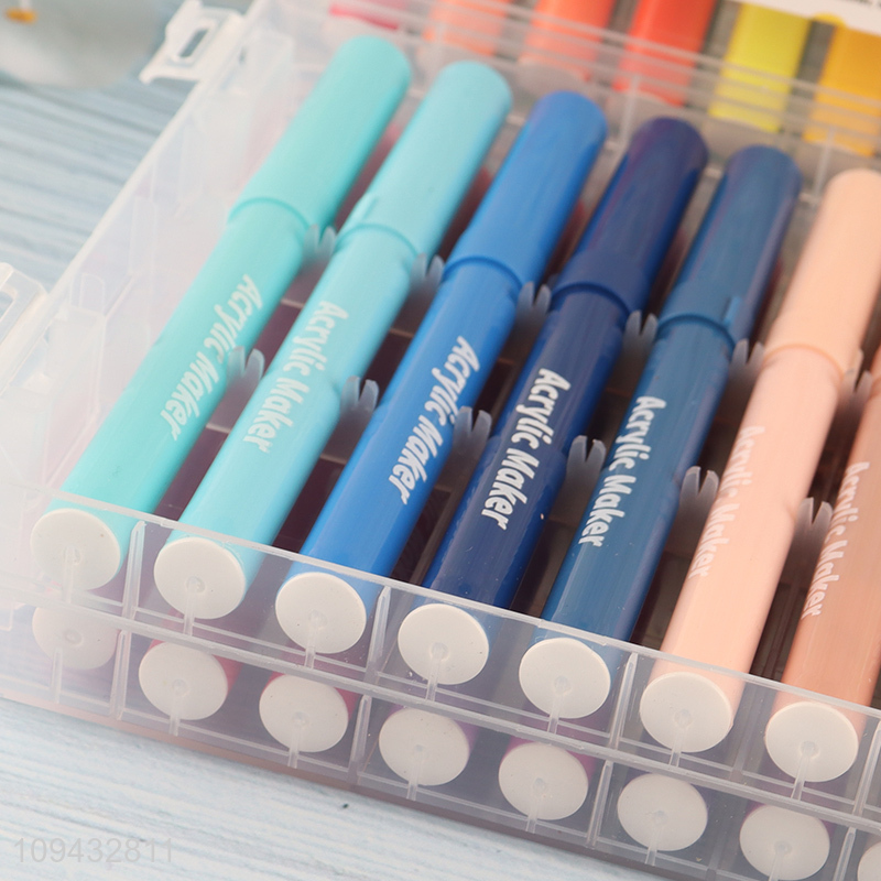 China wholesale multicolor washable soft tip marker pen