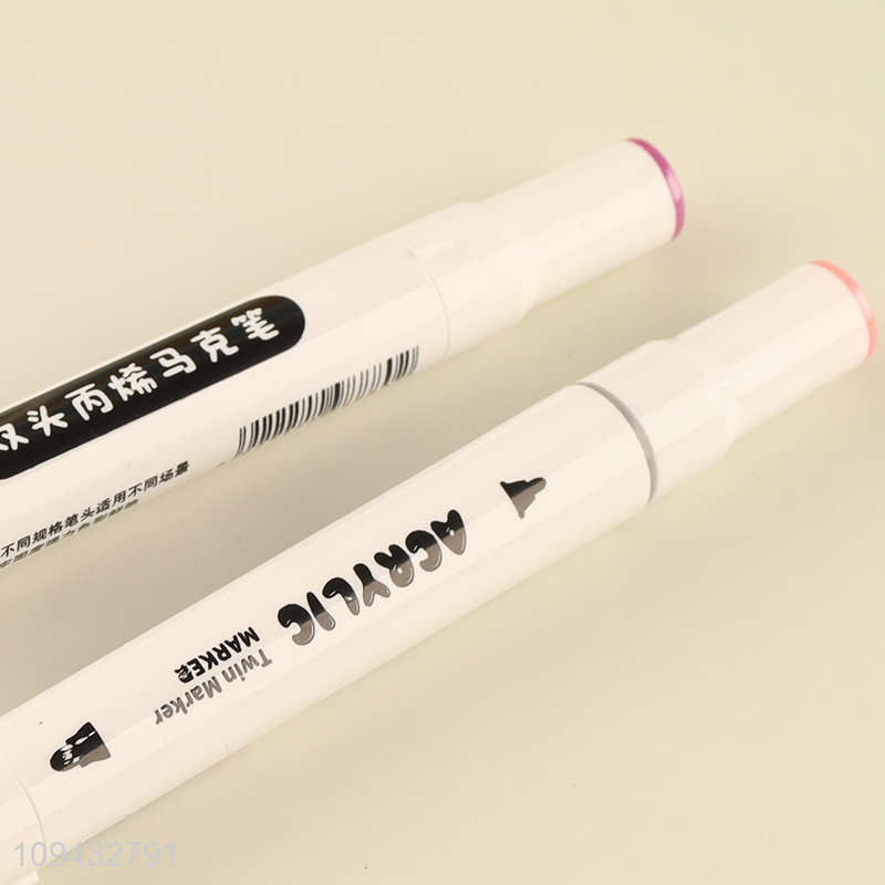 Latest products   twin-tip acrylic marker pen set