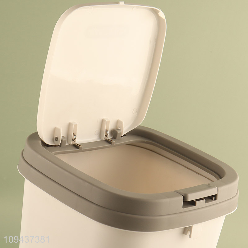 Good Quality Square Plastic Waste Bin With Lid