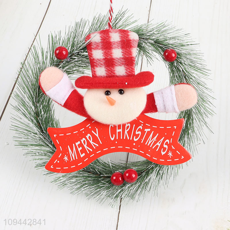 Top quality christmas wreath hanging ornament decor