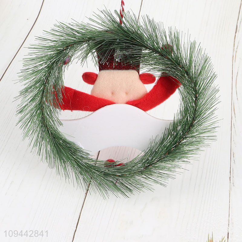 Top quality christmas wreath hanging ornament decor