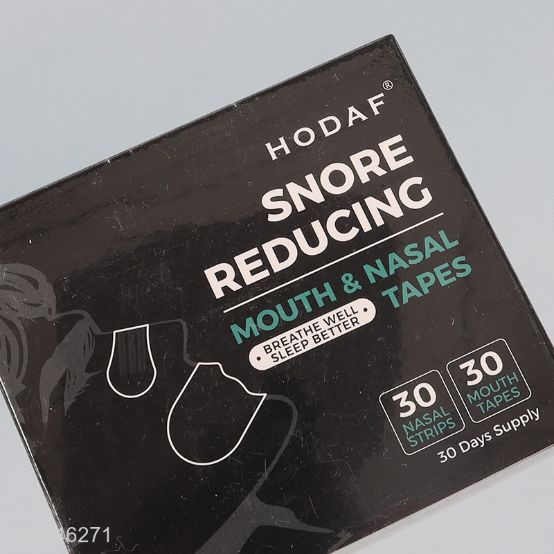 Top quality anti-snoring mouth and nasal tape kit