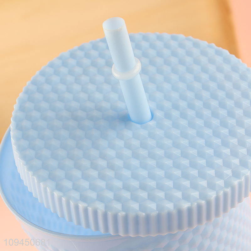 New product plastic water cup straw cup