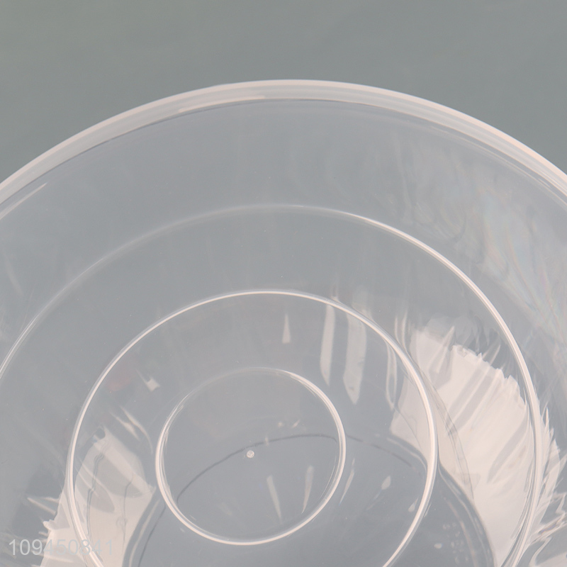 Popular products clear round salad bowl preservation bowl