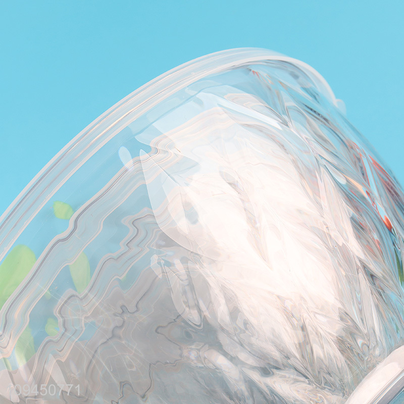 Good sale round clear salad bowl tableware bowl