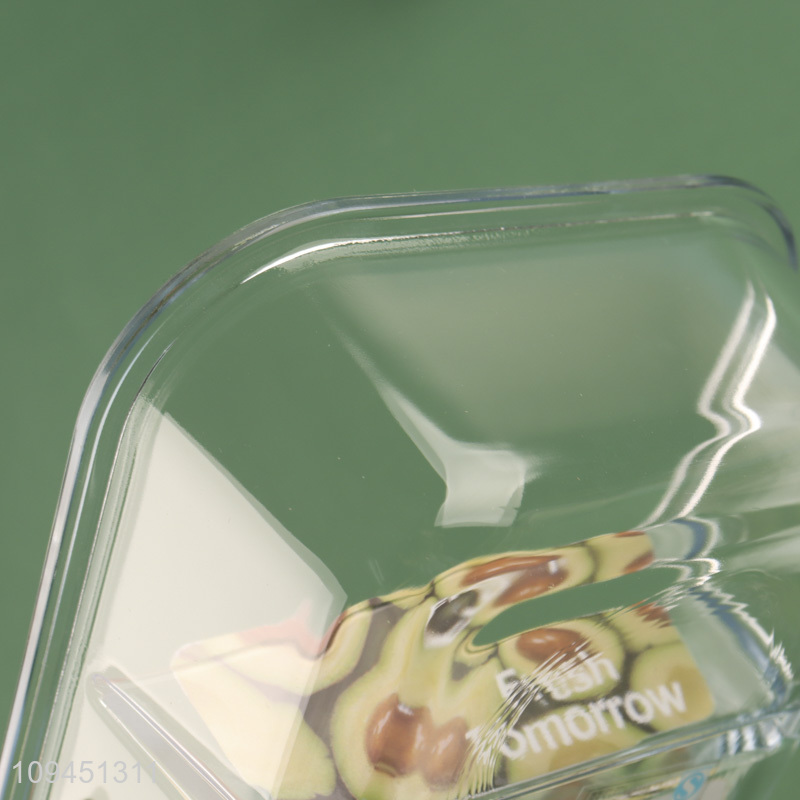 China products kitchen rectangle glass preservation box