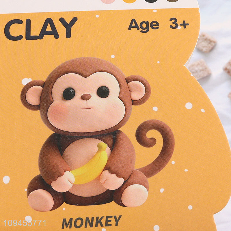 Factory supply monkey shape air dry modeling clay