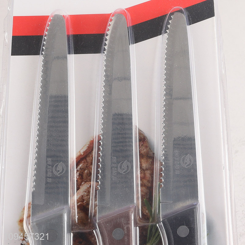 China wholesale 3pcs kitchen knife steak knife set