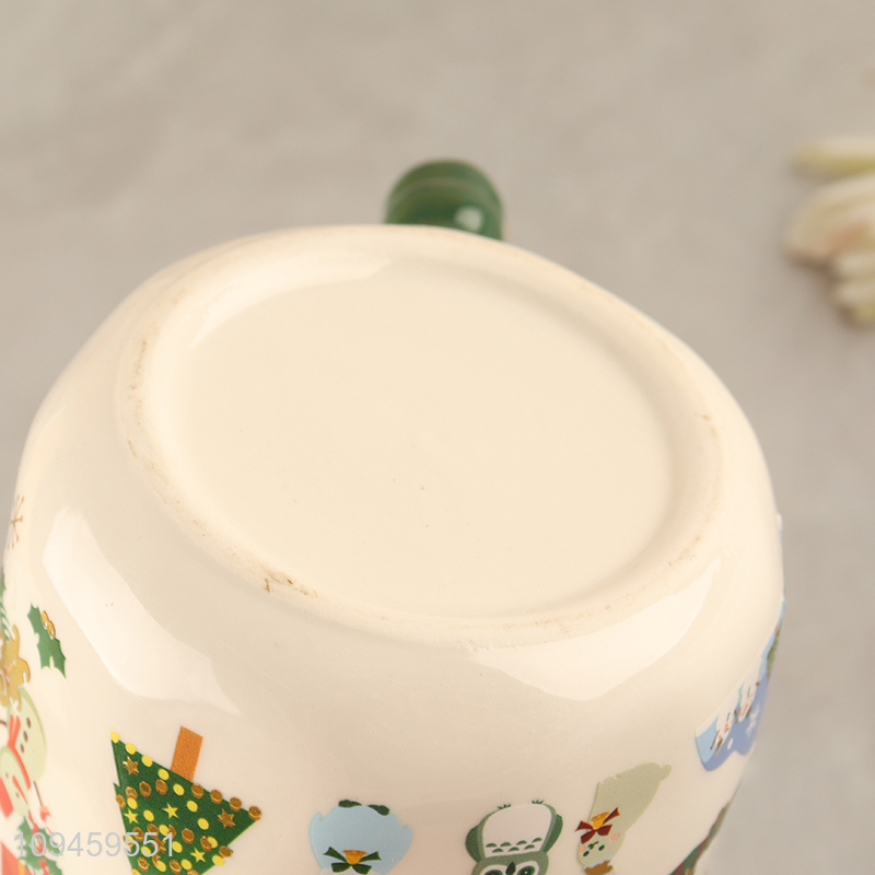 China supplier christmas series ceramic water cup drinking cup