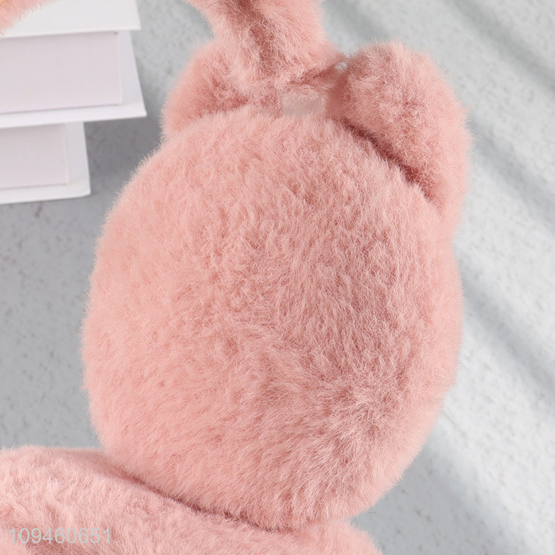 Top selling pink plush earmuffs ear warmers