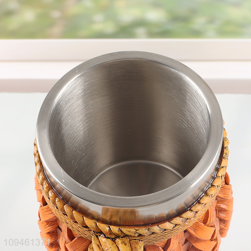 Good sale 600ml resin stainless steel drinking cup