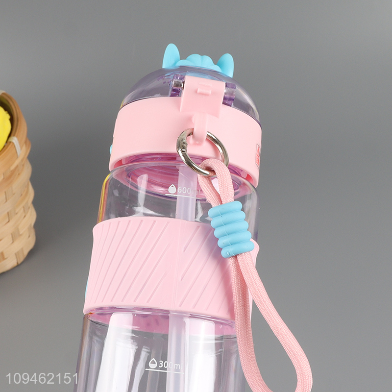 Factory supply cartoon plastic water bottle drinking bottle