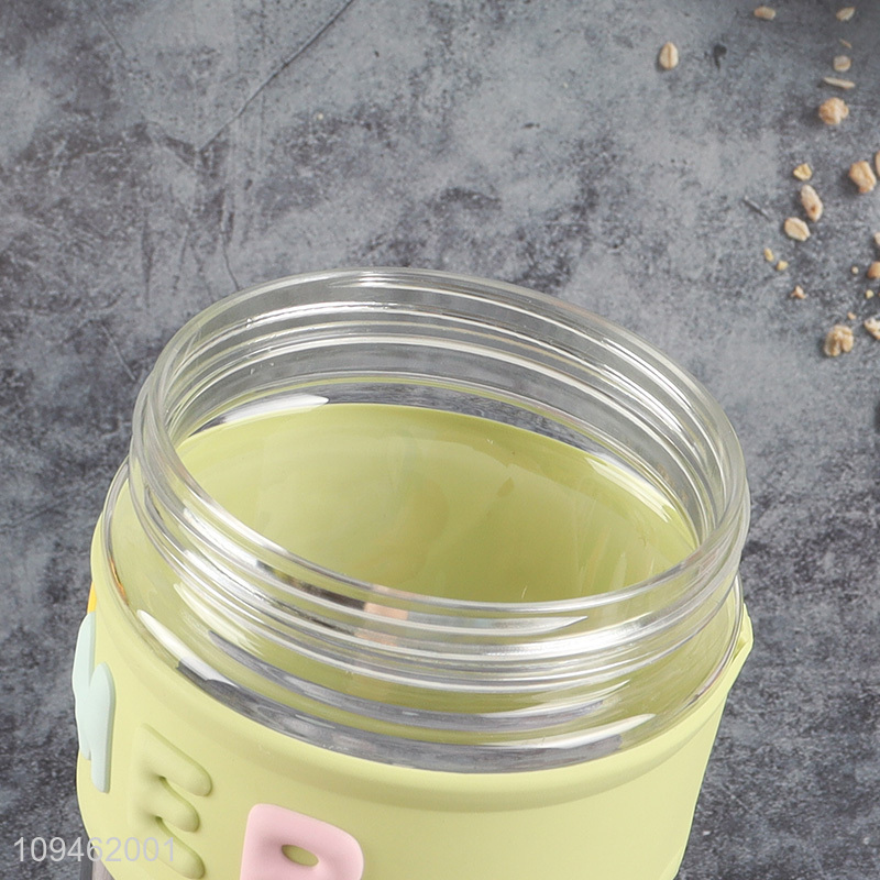 Low price plastic water bottle straw cup
