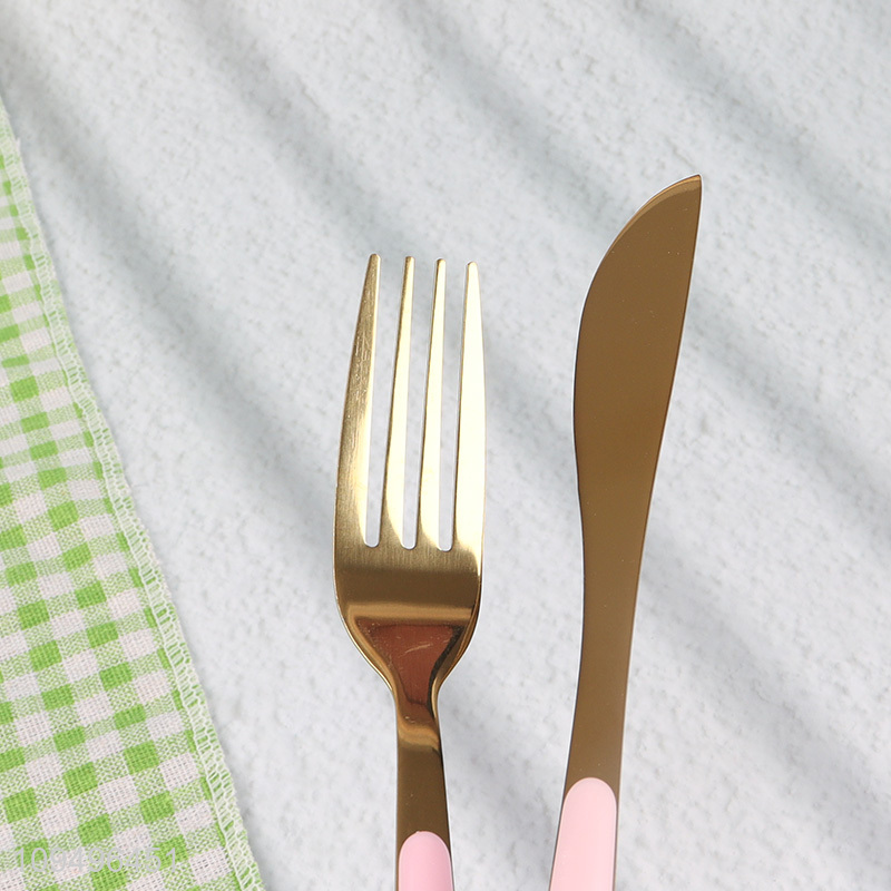 Good quality 4pcs stainless steel dining cutlery set