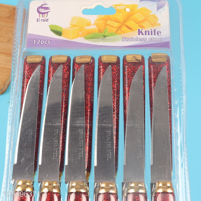 China wholesale 12pcs daily use dinner knife set