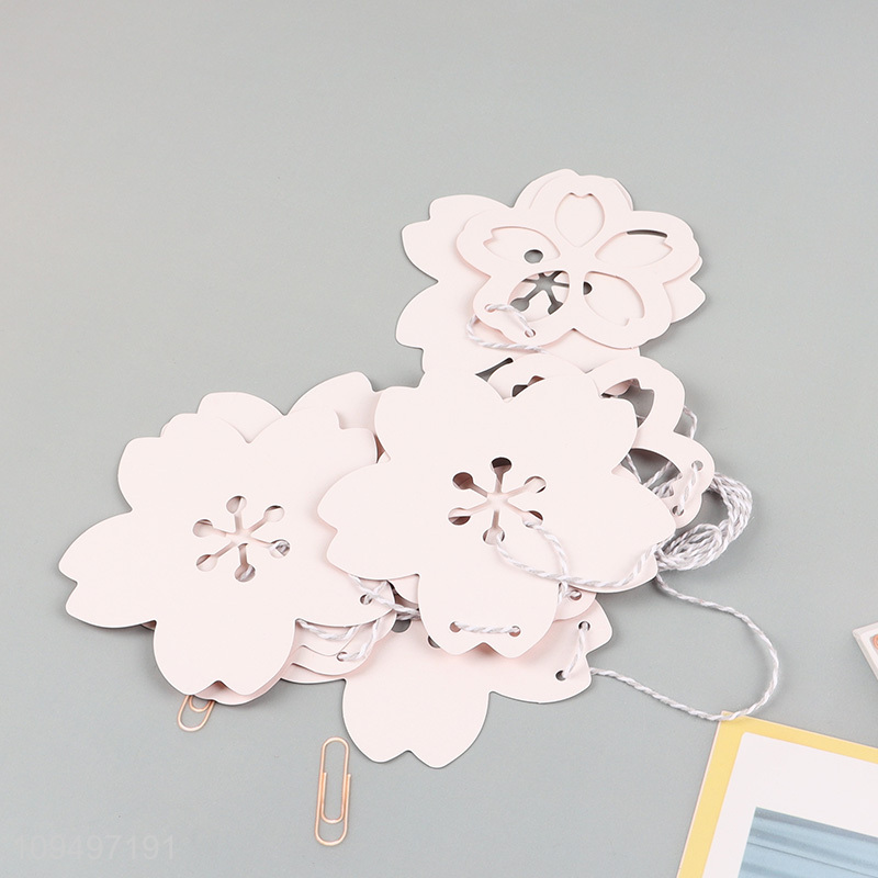 Good price festival cherry blossom metallic flag