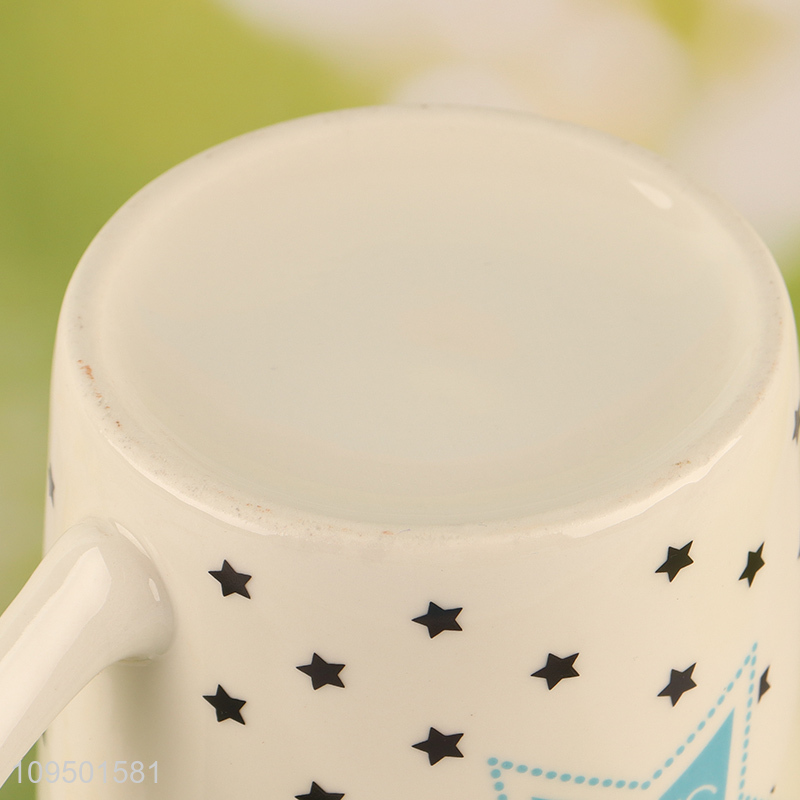 Best selling ceramic cup water cup with handle