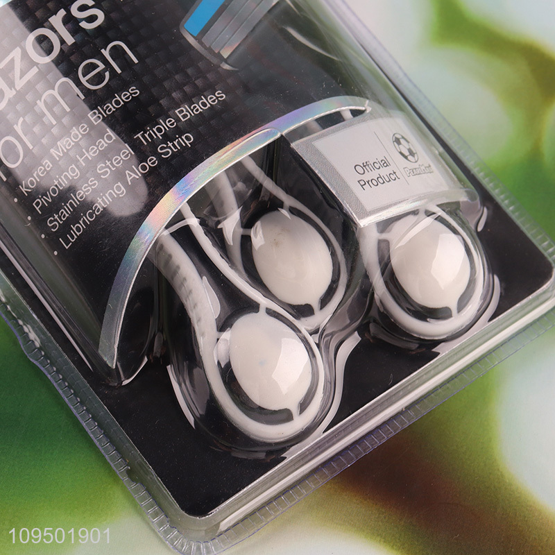 Online wholesale 3pcs stainless steel triple blades men razor