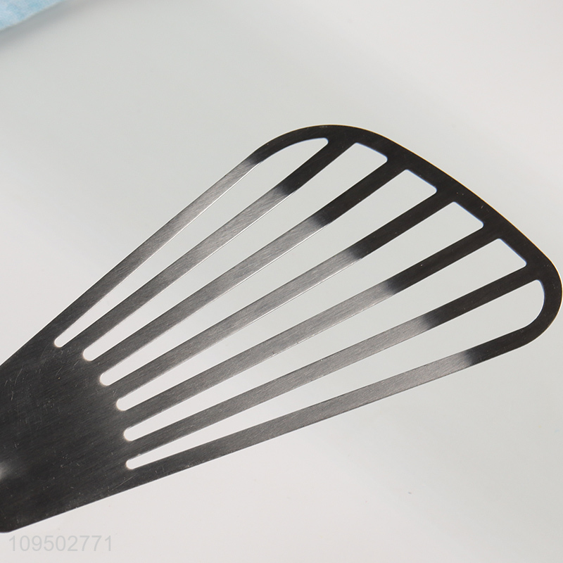 Top selling stainless steel slotted spatula cooking spatula
