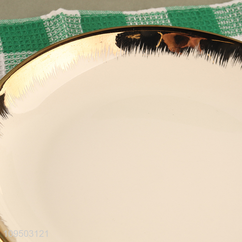 Good price round tableware plate for home restaurant