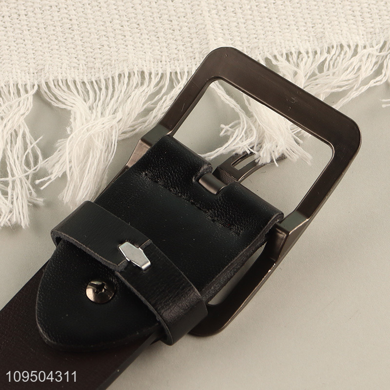 Low price leather buckle belt fashion accessories
