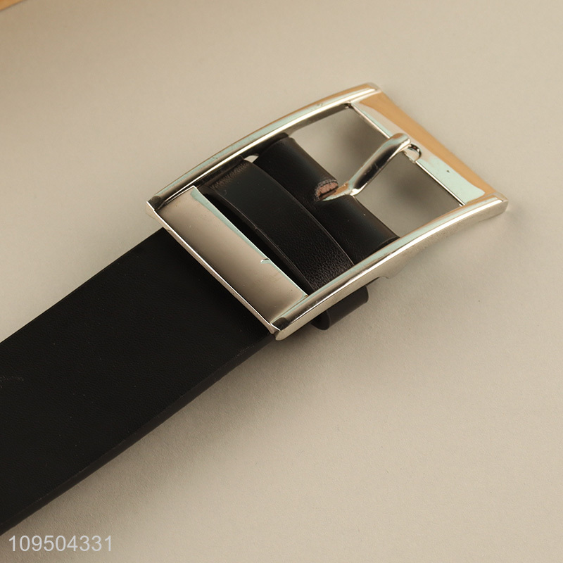 China factory leather buckle belt for men