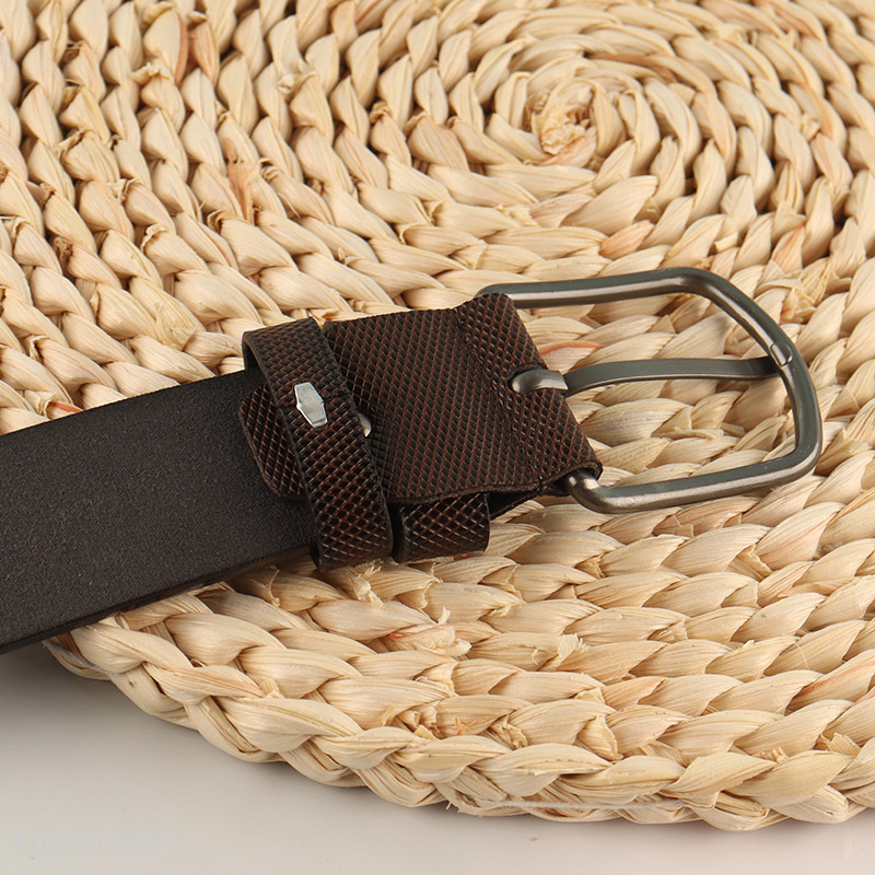 Top products men adjustable leather buckle belt for sale