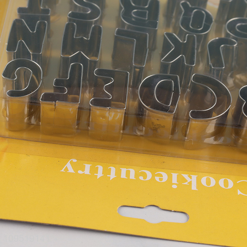 Hot sale alphabet stainless steel cookies cutter cookies mold