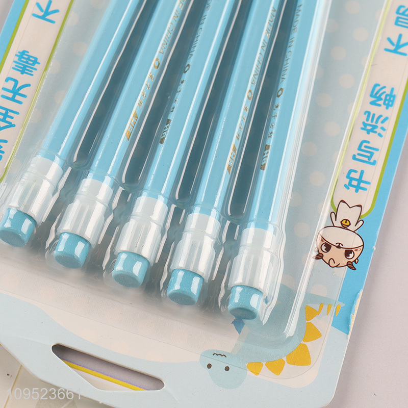 Good sale 5pcs pencil set with eraser and pencil sharpener