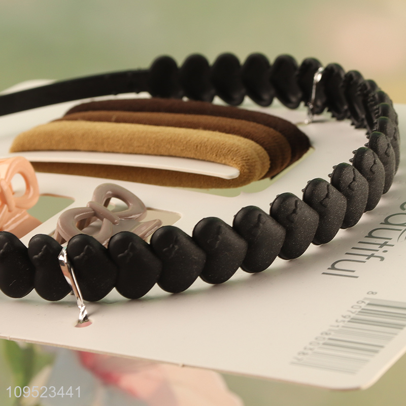 Yiwu market  girls hair accessories hair decoration set