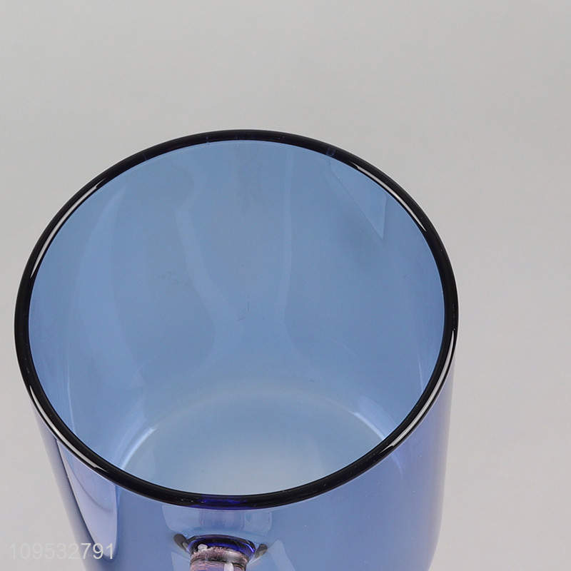 Factory direct sale blue glass water cup drinking cup