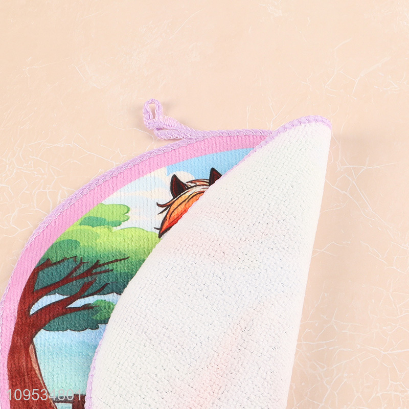 Hot selling cartoon printed kitchen towel hand towel