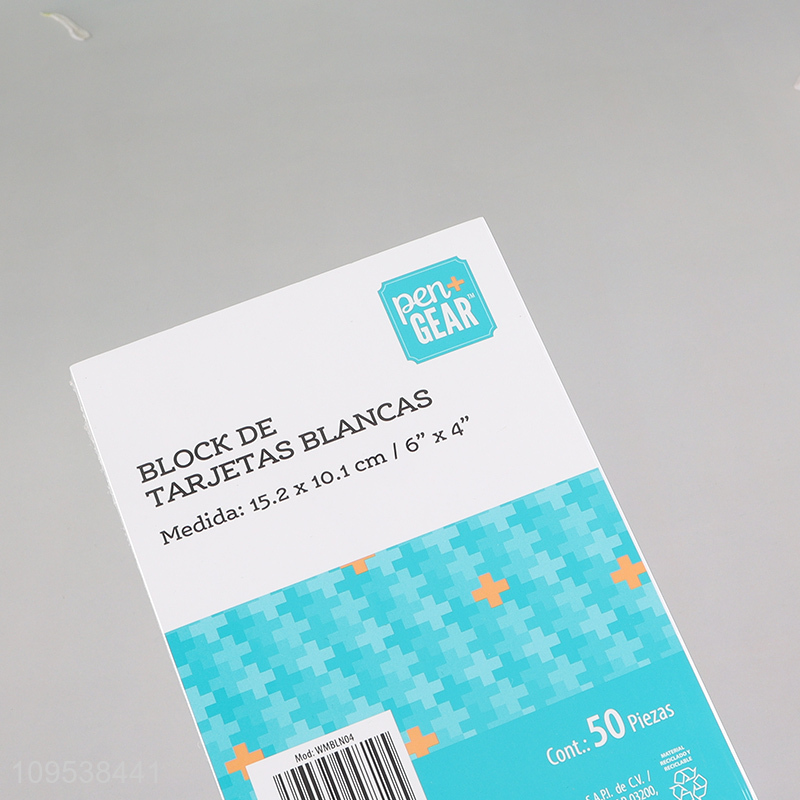 Wholesale school office blank white index card