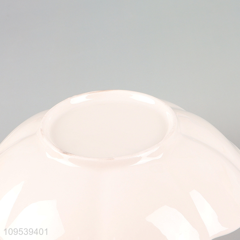 Hot selling flower shape ceramic tableware plate