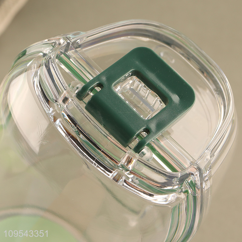 Top quality plastic salad storage jar with lid