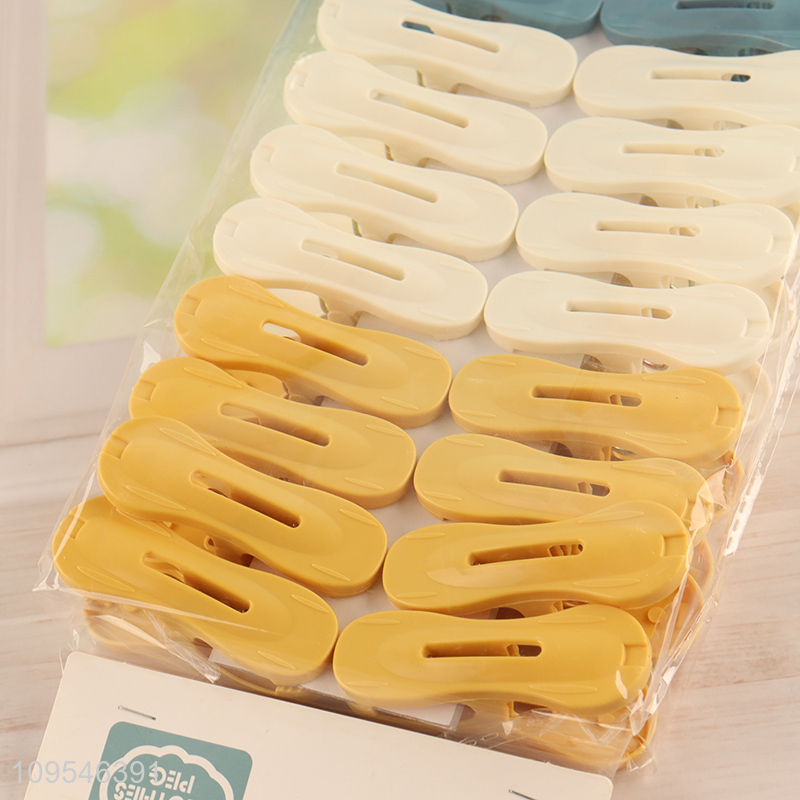 Low price multicolor clothes pegs laundry clips set