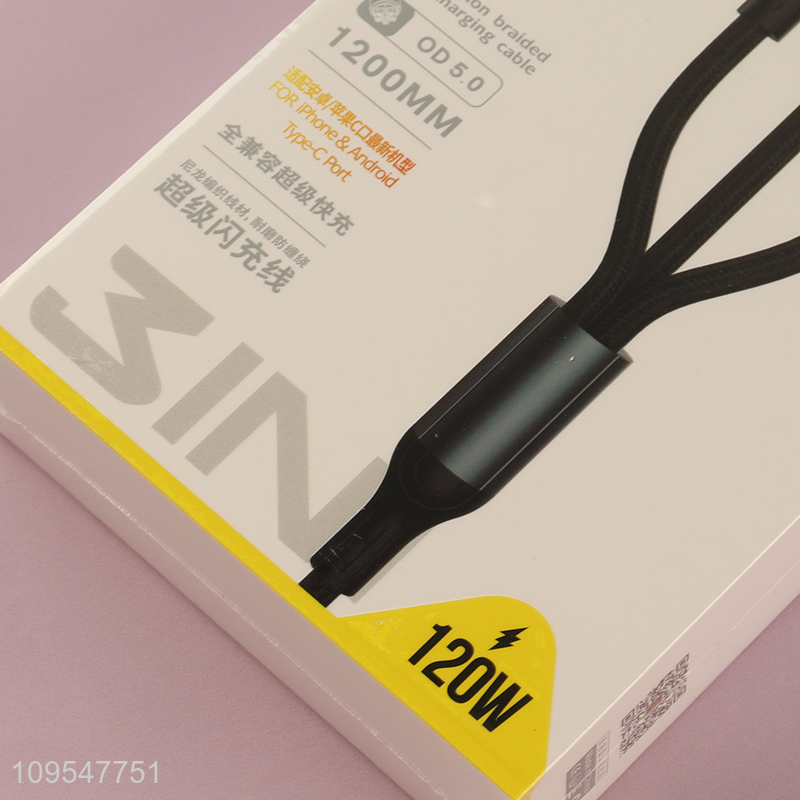 New style nylon braided fast charging data cable
