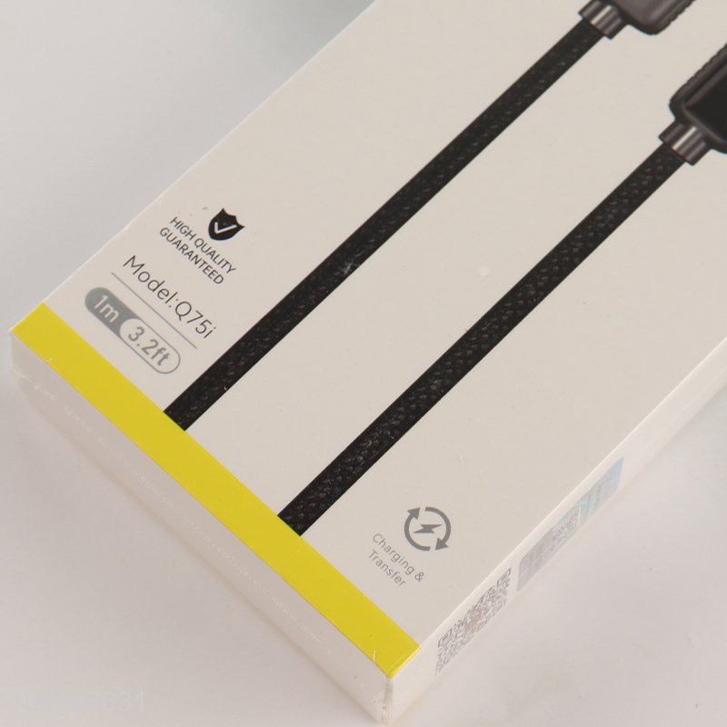 Good quality zinc alloy nylon braided fast charging data cable
